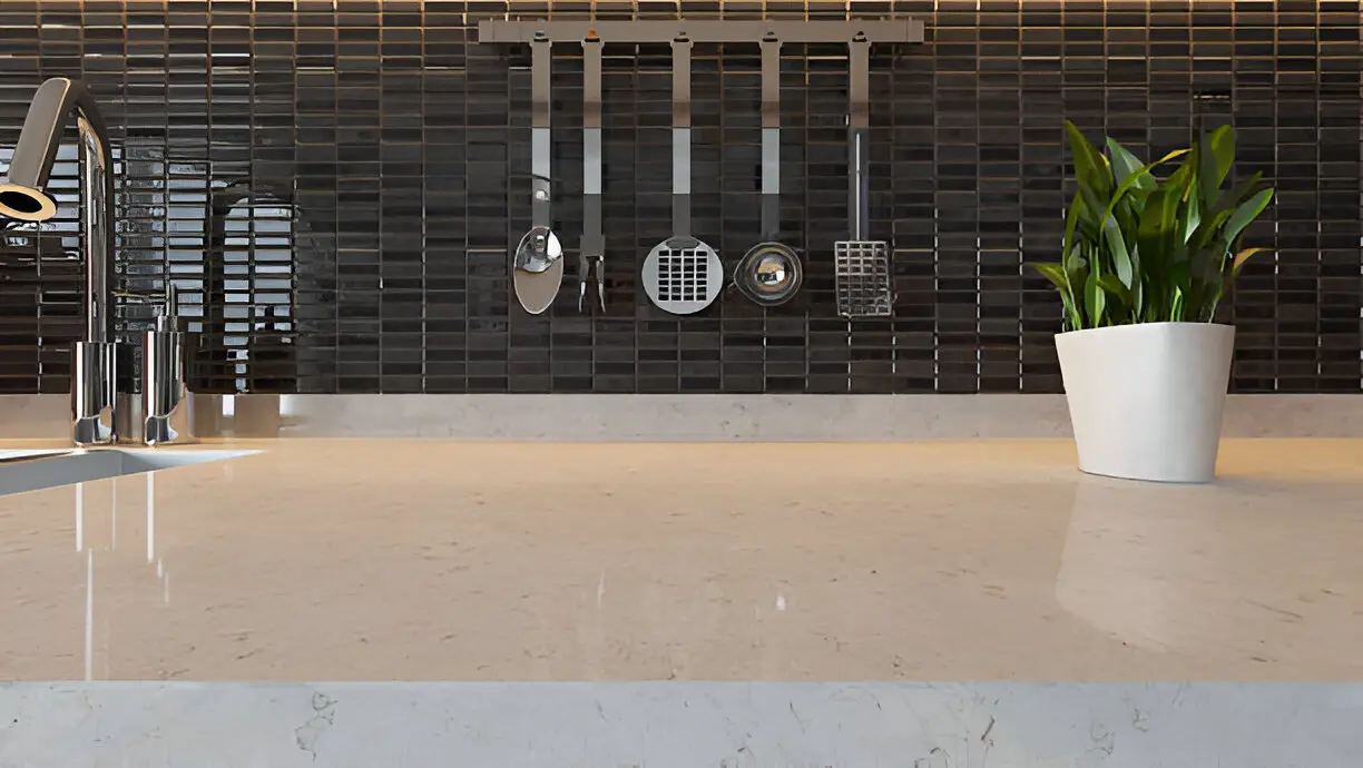 Granite kitchen interior finishing in Lucknow