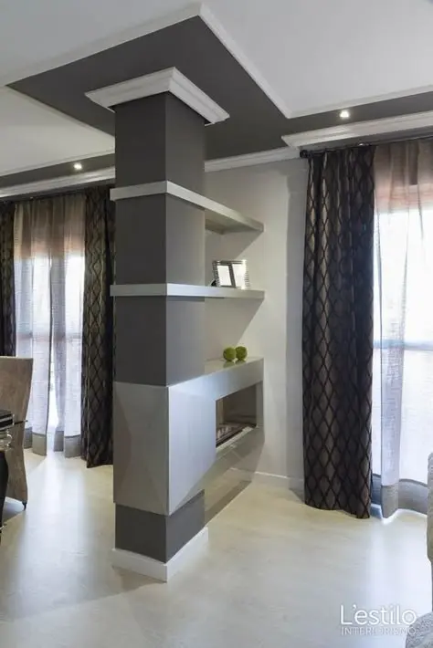 Granite pillar staircase railing designs