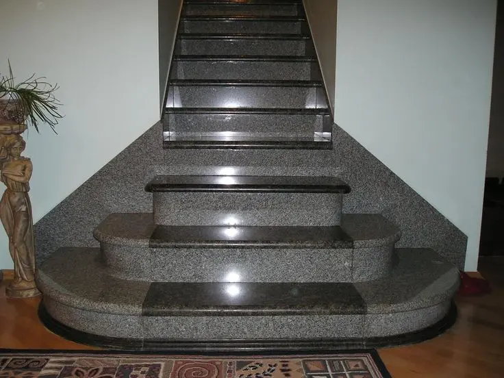 Luxury granite stairs design in Lucknow