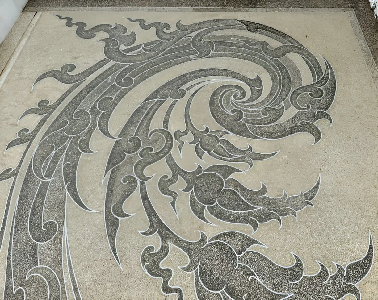 Sand blasted granite showroom in lucknow